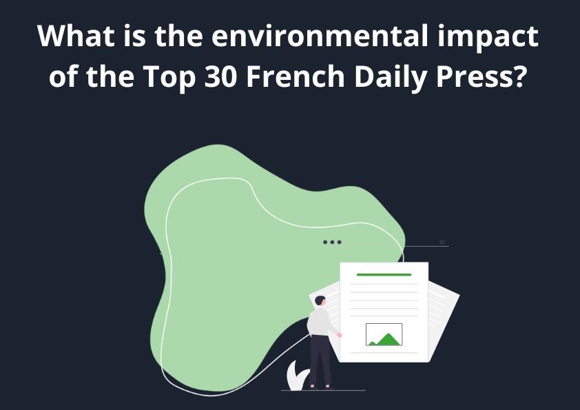 What is the environmental impact of the Top 30 French Daily Press?