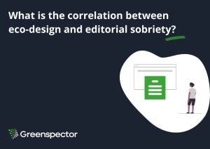 What is the correlation between eco-design and editorial sobriety?