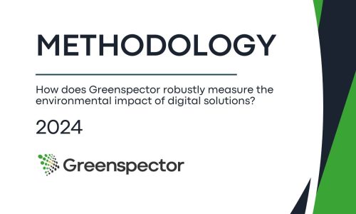 Couverture du document décrivant (en anglais) la méthodologie de calcul d'impacts de Greenspector Studio